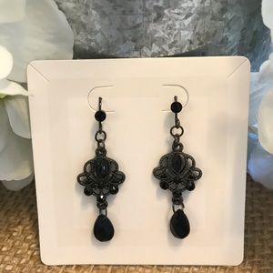 Elegant Black Dangle Earrings